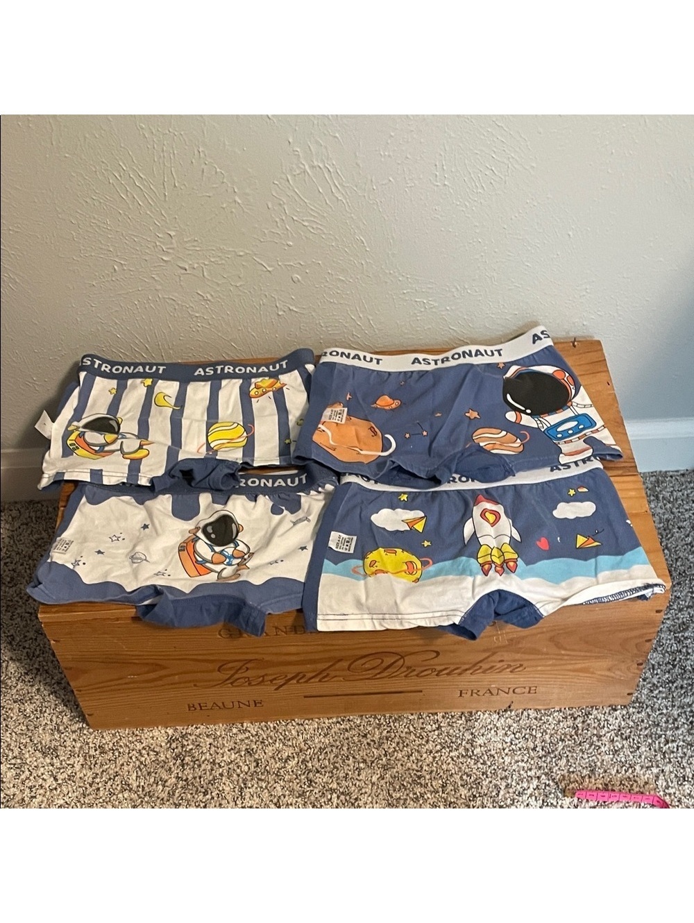 Boys 4 Pack Astronaut Underwear - Size L (4/5 yrs)